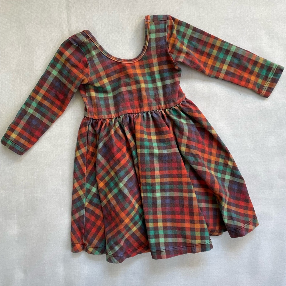 Alice + Ames fall gingham plaid ballet dress